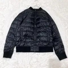 M263 【ユニクロ】 キルティングダウン アウター 中綿 ブルゾン 合成皮革