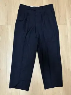 GIVENCHY vintage 3tuck wool slacks ネイビーのサムネイル
