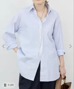 992y*美品 24SS マディソンブルー ストライプシャツ 992y*美品 24SS マディソンブルー ストライプシャツ - メルカリ