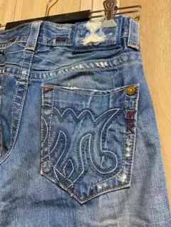 MEK DENIM メック デニム ダメージ加工 ストレートデニム