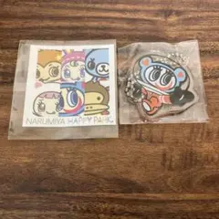 NARUMIYA HAPPY PARK ステッカー　アクリルキーホルダー