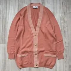 BALLANTYNE バランタイン ピュアウール カーディガン 42 ピンク BALLANTYNE バランタイン ウール 100% ニットカーディガン 42 ピンク