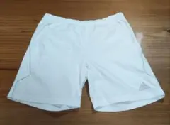 アディダス　adidas　テニス　バドミントン　パンツ　白　メンズM　匿名