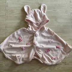 メゾピアノ　うさぎ　りぼん　ポンチョ