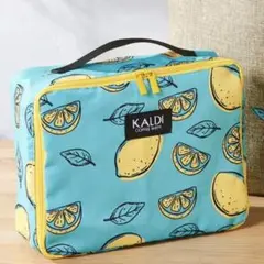 KALDI レモン柄トラベルポーチ