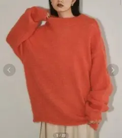 TODAYFULトゥデイフルRib Knit Mufflerリブニットマフラー赤 - メルカリ