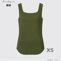 ユニクロ ヒートテック タンクトップ シルクブレンド xs オリーブ mameのサムネイル