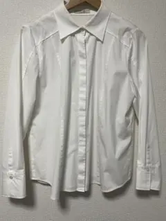 Leilian ホワイト 長袖シャツ