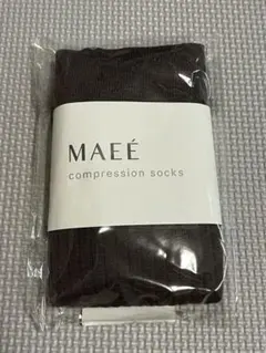 MAEÉ コンプレッションソックス コットンリブ GY Mサイズのサムネイル