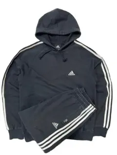 adidas アディダス　スウェット　プルオーバー　ブラック　Mサイズ