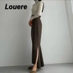 Louere ルエレ ハイウエストヘリンボーンスリットマーメイドスカートのサムネイル
