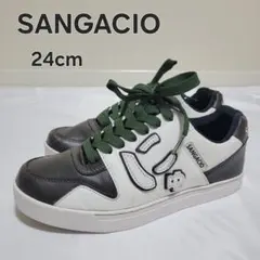 新品未使用 SANGACIO スニーカー ホワイト マジックテープ にゅ〜ず