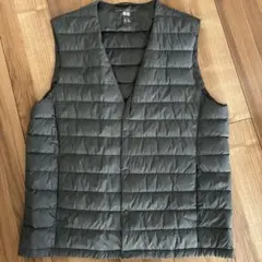 UNIQLO ULTRA LIGHT DOWN ダウンベスト L グレー