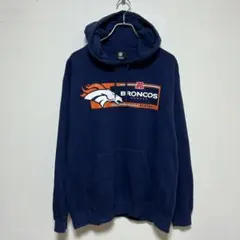 NFLデンバー・ブロンコス プルオーバー スウェットパーカー　ロゴプリント