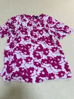 BANANA REPUBLIC 花柄 半袖ブラウス Mサイズ