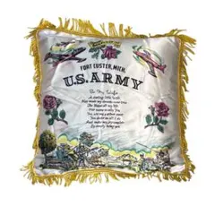 40s ビンテージ スーベニア クッション アンティーク雑貨 USARMY 40s ビンテージ スーベニア クッション アンティーク雑貨 USARMY