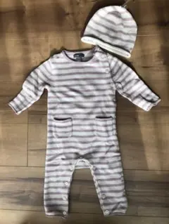 ニットロンパース＆ニット帽セット