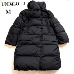 新品 UNIQLO +J ロングダウンコートJILLSANDER Mブラック