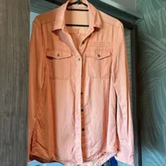 MOUSSY 長袖シャツ オレンジ レディース