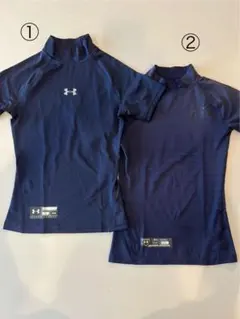 Under Armour ネイビー アンダーシャツ YMD 2枚セット