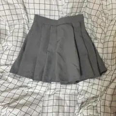 SHEIN【ROMWE】　グレープリーツスカート サイズS