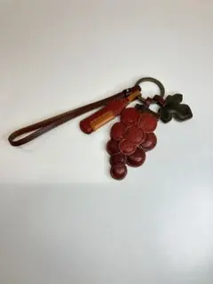 genten レザー キーチャーム ブドウ ぶどう 【4102】