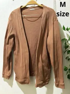 GU ブラウン　カーディガン　メンズ