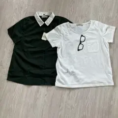 レディースearth半袖シャツ・OLIVETシャツ２枚セット Mサイズ