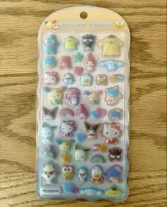 国内正規品保証！コットンパフィーシール　サンリオキャラクターズ　新品　立体シール