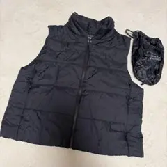 【未使用】UNiQLO ユニクロ ウォームパデッド ベスト S ブラック