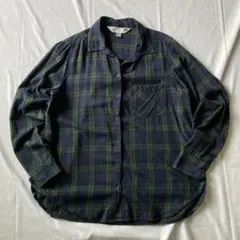 00s オールドネイビー チェック ネルシャツ グランジ Y2K 大人気 古着