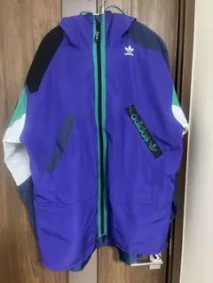 【値下げしました】adidas フード付きナイロンジャケット 紫
