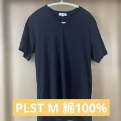 PLST プラステ　ブラック Vネック Tシャツ M