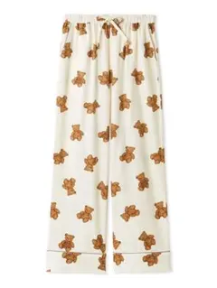 【HOLIDAY】ベア柄ネルロングパンツ 新品未使用 ジェラートピケ