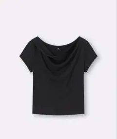 GU ドレープネックTシャツ