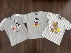 ミッキーマウスとトム&ジェリーのTシャツセット　130センチ