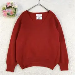 【OPAQUE.CLIP／フィルビビ】FOLCO デザインVネックニット (M)