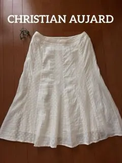 クリスチャンオジャール 15号 XL 刺繍 フレアロングスカート 大きいサイズ