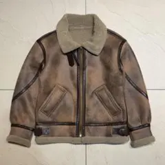 mouton jacket 00s brown - メルカリ