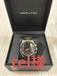 稼働 HAMILTON 腕時計 ロイド クロノグラフ 外箱 レザー 2622  
