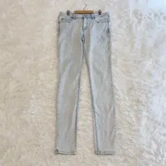 ユニクロ ウルトラストレッチジーンズ デニムパンツ ウォッシュ加工 E8128