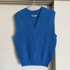 SNIDEL ニットベスト　ブルー