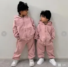 FMB バースデー セットアップ ジップパーカー パンツ　ピンク　130