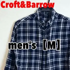 A512【Croft&Barrow】長袖ボタンダウンシャツ【M】