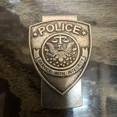 POLICE マネークリップ バッジデザイン
