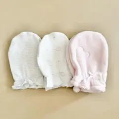 【新品未使用】ベビー用手袋 ミトン3点セット