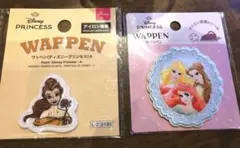 ディズニープリンセス ワッペン 2点セット