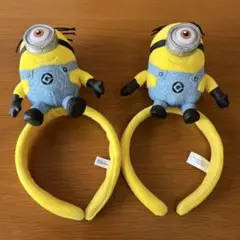 ミニオン ぬいぐるみ　カチューシャ　2個　セット　被り物　ユニバ　USJ
