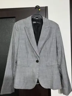 【新品未使用】ZARA womanテーラードジャケット　チェック