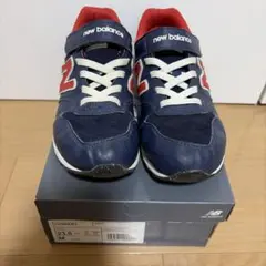 ニューバランス キッズ スニーカー ネイビー　23.0 YV996EB3